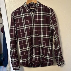 EUC Burberry Brit Button Up Long Sleeve Shirt Top